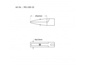 Flat holding pliers