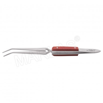 Soldering tweezers, curved